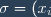 \sigma=(x_i)_{0\leq i\leq n}